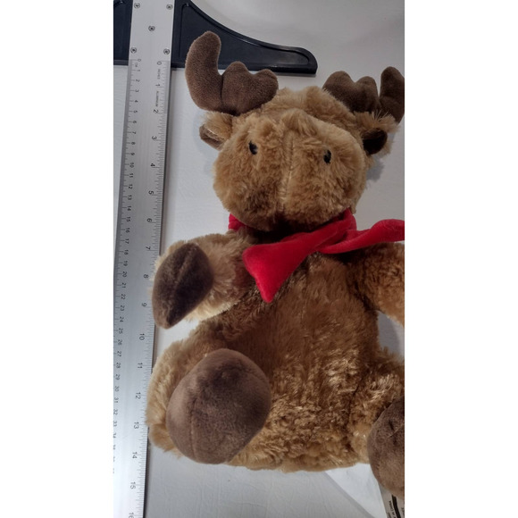 SILVER ONE Christmas Moose Plush Toy 14inch Children 3+ - Picture 4 of 5